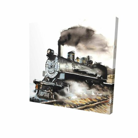 BEGIN HOME DECOR 12 x 12 in. Vintage Steam Train-Print on Canvas 2080-1212-TR75